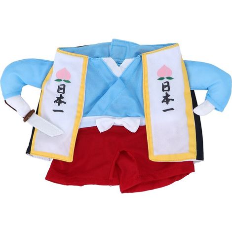Costume Samouraï Pour Chien Et Chat - Vêtement Halloween En Polyester - Design Dress Up Debout - Taille Xl (1/5)