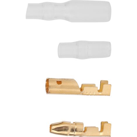 200 connecteurs de borne 4,0 mm pour câbles électriques automobiles, plaqués or, fournitures industrielles (1/5)