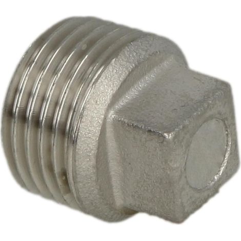 Bouchon carré en inox 1/4'' FM