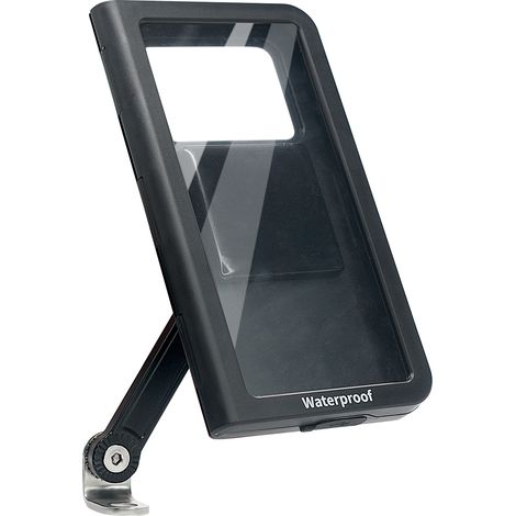 Support de téléphone étanche pour moto, compatible avec les écrans tactiles de 4,7 à 7 pouces, en PET sensible, rotation à 360°, rétroviseur 6/8/10 mm (1/5)