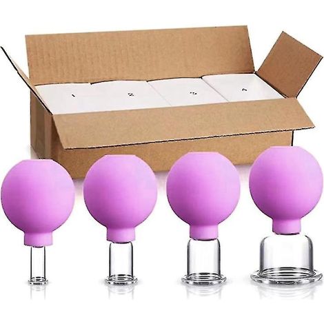 Set mit Gesichtsmassage-Saugnäpfen, Vakuum-Saugnäpfen, Glas-Massage-Saugnäpfen für den Heimgebrauch. (1/5)