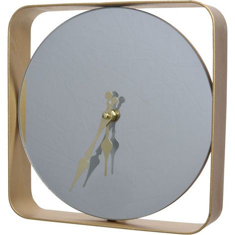 Orologio con specchio in metallo oro  386178