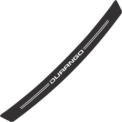 (Noir et rouge - Pour Durango) Autocollant de voiture compatible avec Avenger, Caliber, Caravan, Challenger, Charger, Dart, Durango, Journey, Nitro. Accessoires auto - Autocollant en fibre de carbone (1/5)