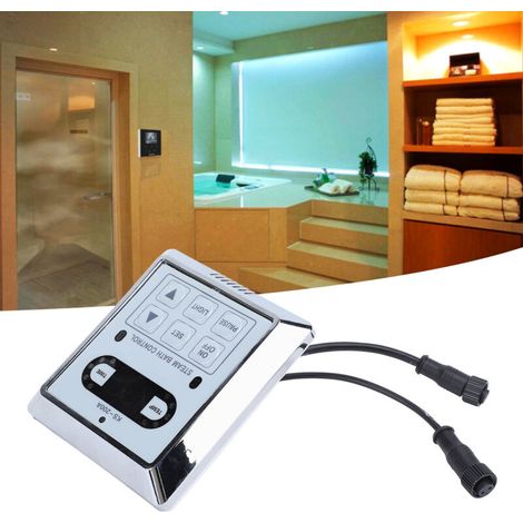 Tableau de Commande pour Générateur de Vapeur Professionnel - Contrôleur de Température avec Affichage Digital et Sensoir - 220V - Incl. Panneau Contrôleur, Cable Sensoir & Cable Contrôle - 115x103mm