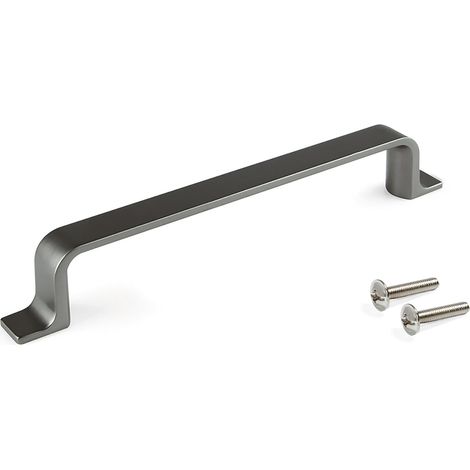 Poignée kobe entraxe 128mm titane - EMUCA - 9356152