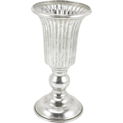 Vintage Eisen Blumentopf in Goldfarben Stabiles Retro
