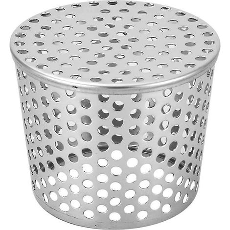 Protection anti-feuilles pour gouttière en acier inoxydable, compatible avec les gouttières de 90 à 110 mm, récupérateur de feuilles pour descente de gouttière de toit plat. (1/5)