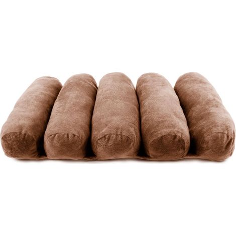 Coussin de Relaxation Modulable Tissu Doux Marron (1/5)