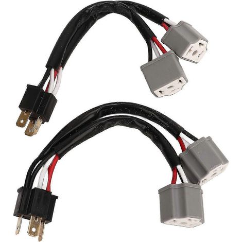 adaptateurs de prise de faisceau de câblage de phares 9003 H4 vers répartiteur femelle à 2 voies pour câble LED Plug-yu( ) (1/5)