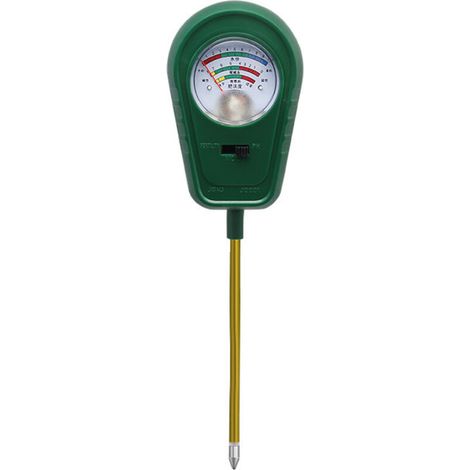 3-in-1 Boden-pH-Meter – Feuchtigkeits-, Fruchtbarkeits- und pH-Tester – Für den Innen- und Außenbereich geeignet – Keine Batterie erforderlich