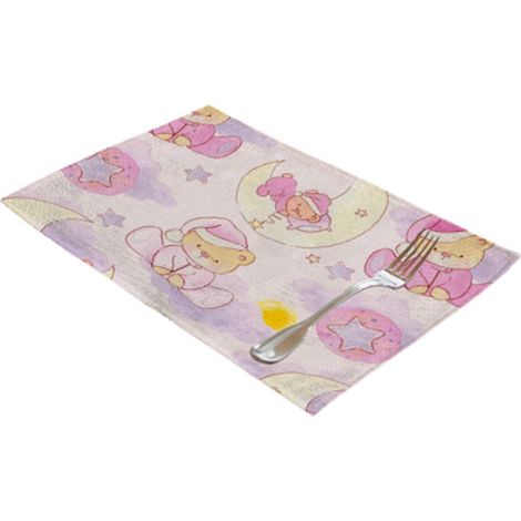 Set de table de Noël bonhomme de neige en coton et lin imperméable, dessous de plat, dessous de tasse à café, protection thermique, décoration intérieure (3 pièces) (1/5)