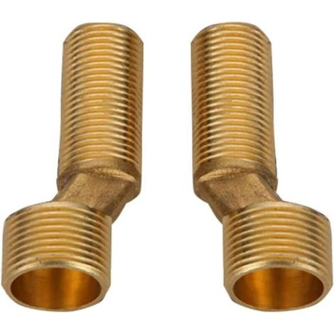 Raccord excentré mitigeur bain douche – Laiton coudé réducteur – Espacement réglable 135-165 mm – Installation facile (1/3)