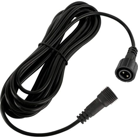 LaBlanc – IP65 wasserdichtes Verlängerungskabel für Solarstrahler, Gartenspießleuchten, LED-Lichtleisten (5 m, 2 PINs) (1/5)