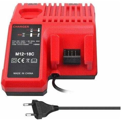 M12-18C Li-ion Battery Charger for Milwaukee 12V, 14.4V and 18V Batteries - Compatible with C1418C and More. (1/5)