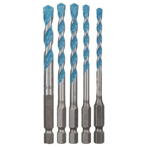 FPLUS broca hex-9 multiconst.bosch 6x60x100 , Indicadas para prácticamente todo tipo de materiales para acabado de interiores, p. ej., hormigón, mampostería, ladrillo, eternita, m