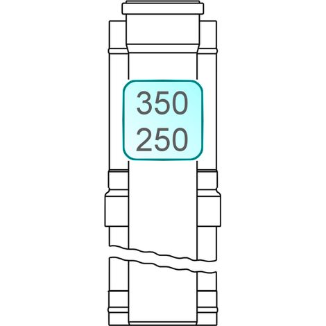 Dachdurchführung INOX/PP DN350/250 mit Sparrenschelle - 48000011622 von Weishaupt