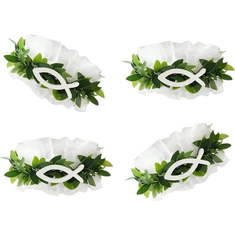 Eleganti ghirlande di fiori, 4 pezzi, ghirlanda per occasioni speciali. (1/2)