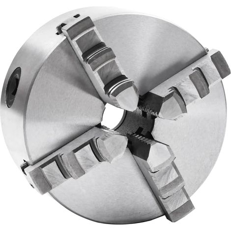 vidaXL Mandrino per Tornio a 4 Griffe Autocentrante 125 mm in (1/5)