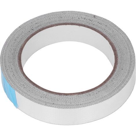 Adhésif argenté résistant à la chaleur de ruban de papier d'aluminium pour l'isolation de réparation de conduit 20 mètres L largeur de 20mm (1/5)