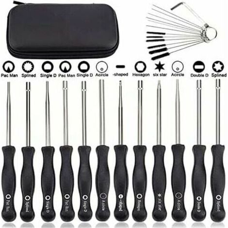 Kit d’outils de réglage carburateur 2T – 12 pièces en acier trempé, compatible débroussailleuses & tronçonneuses