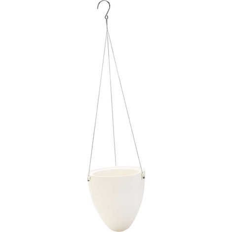 Pot de fleurs suspendu en plastique tressé, panier suspendu (1/5)