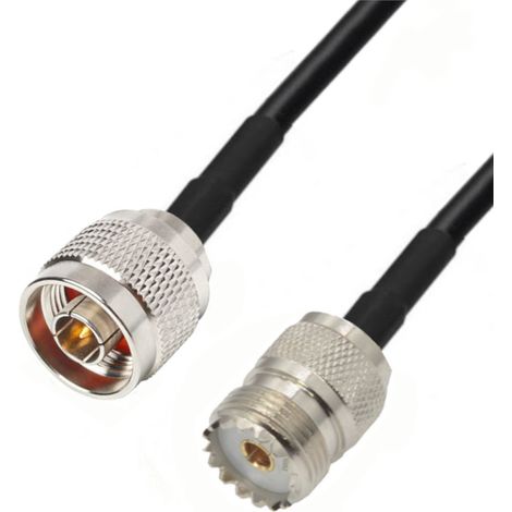 Antennenkabel N-Stecker / UHF-Buchse RF5 2 m
