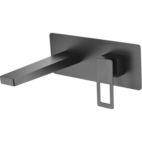 Grifo de lavabo empotrado Suecia negro mate [ IMEX® ]