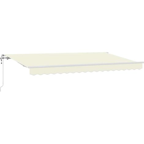 Maison Exclusive - Tenda Retrattile Crema 400 x 200 cm Tessuto