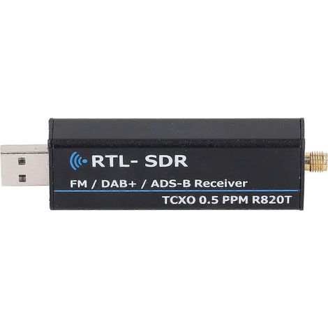 RTL-SDR-Empfänger 100 kHz bis 1766 MHz RTL2832U R820T2 0,5 ppm TCXO Software Defined Radio Receiver