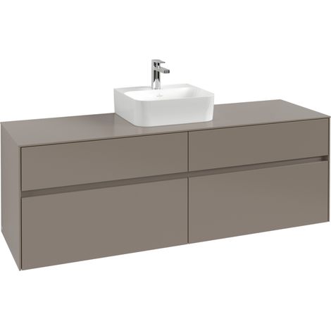 VB Waschbeckenunterschrank Collaro C104B0 1600x548x500mm Eckig Wine Red (1/2)