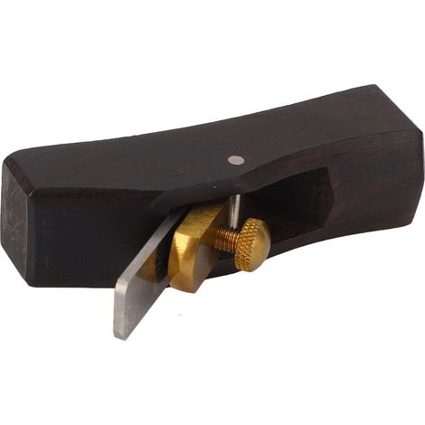 Mini rabot à main pour le travail du bois, outil de finition et de chanfreinage en ébène. (1/5)