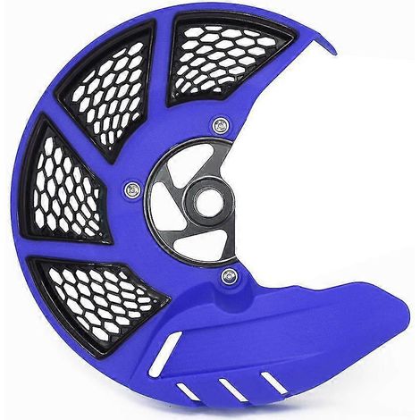 Protection de disque de frein avant pour moto Yamaha YZ125, YZ250, YZ250F, YZ450F, YZ125X, YZ250X, WR250F, WR450F - Bleu