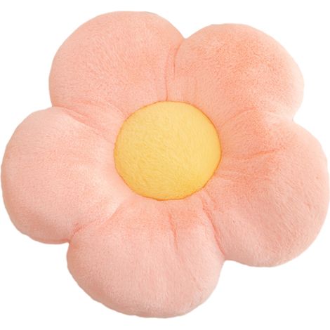 Coussin Fleuri - Coussin Au Sol En Peluche Douce - Diamètre 35 Cm - Pour Salon Chambre Enfant Coin Lecture - 1 Pièce (1/5)
