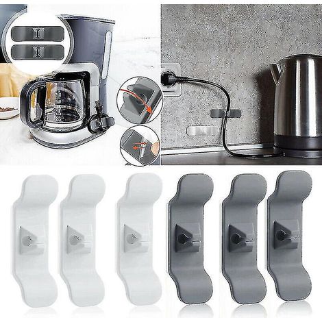 Lot de 4 enrouleurs de cordon pour appareils de cuisine, organisateur de cordon, enrouleur de cordon Tk- (1/4)