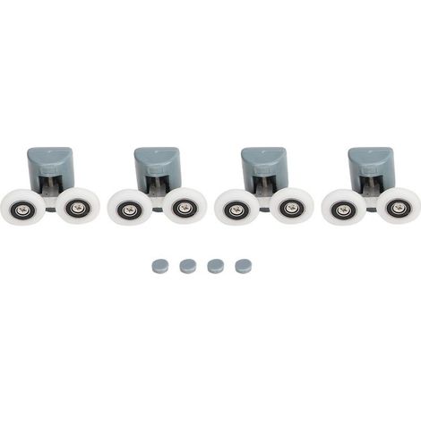 Replacement of shower door sliding in glass coureurs upper roll pulley wheel (1/5)