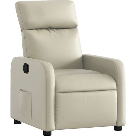 Maison Exclusive - Relaxsessel Creme Kunstleder