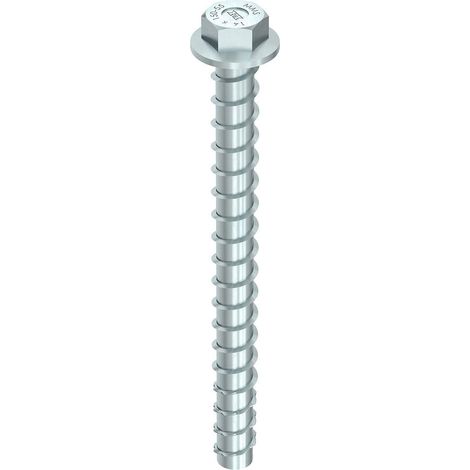 Box von 25 Multi Monti Schrauben 12x100 mm HECO SCHRAUBEN - Sechskantkopf - Klemmung 25 mm - Silber verzinkt (1/4)