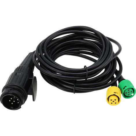 Câble de Remorque 1Pc 8 Broches vers 2x5 Broches Ensemble de Lampes de 3,5 M Ligne Dédiée 5x0,5 Fil de Cuivre pour Prise de Cordon d'alimentation Modifiée pour Camion Remorque (1/5)
