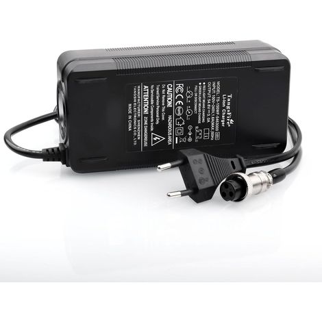 Trottinette Chargeur de Batterie 48V pour 13S Lithium Batteries électrique vélo Chargeur 54,6 V 3 A électrique Trottinette Ebike (3-Prong Inline) (1/5)