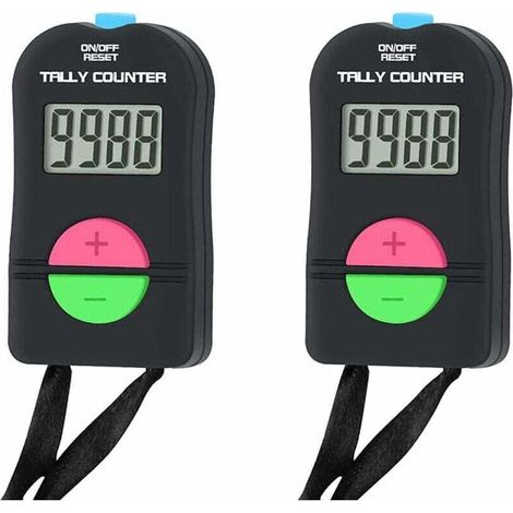Petit compteur numérique en deux parties, commande électronique manuelle haut/bas, compteur manuel de balles de golf