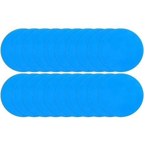 Reparatur-Patches - Packung mit 20 - Selbstklebend aus PVC - 7,5 cm