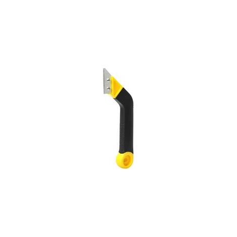 Grattoir pour enlever les joints, dissolvant pour joints inclinés, grattoir pour coulis de carrelage, dissolvant de colle pour espace au sol, joli couteau à rainurer (jaune) (1/5)