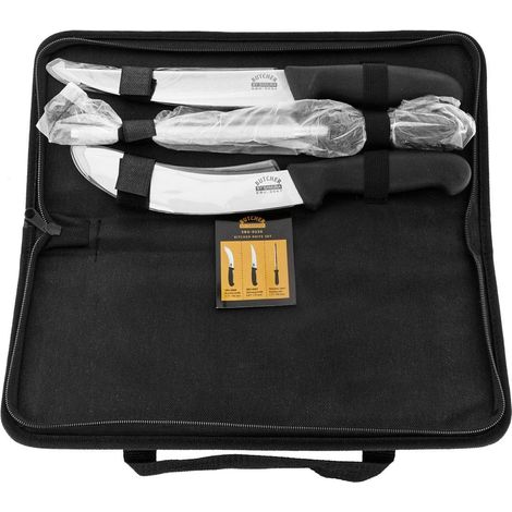 Samura Butcher Zweimesserset mit Wetzstahl und Tasche – AUS-8 Stahl