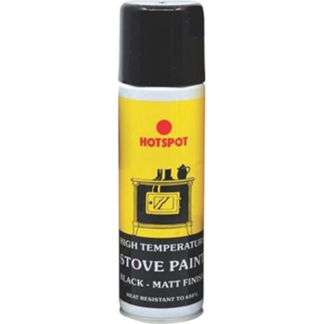 Hotspot Matt Black Spray Stove Paint - 150ml (Model HOT200911) (1/3)
