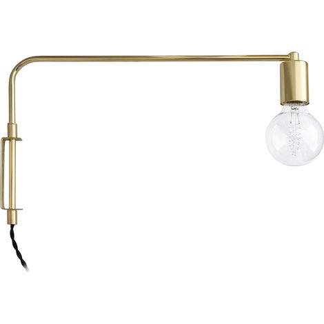 Lampada da Parete - Tubo Dorato - Siena Oro