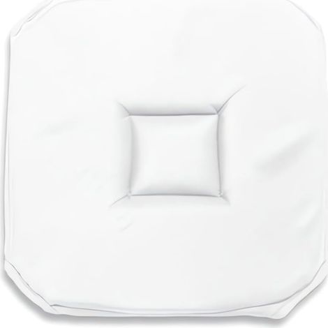 , Alix Dessus de Chaise Gobelin, Polyester, Blanc 40x40x3 cm