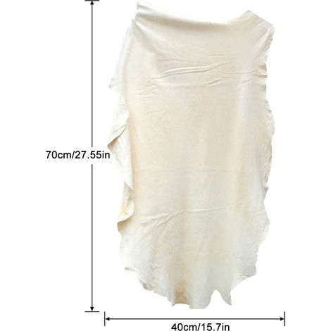 Serviette de séchage en peau de chamois pour voiture, chiffon de séchage naturel en peau de chamois pour voiture, moto, cuisine et salle de bain. Chiffon de nettoyage ultra-absorbant pour voiture, mot (1/5)