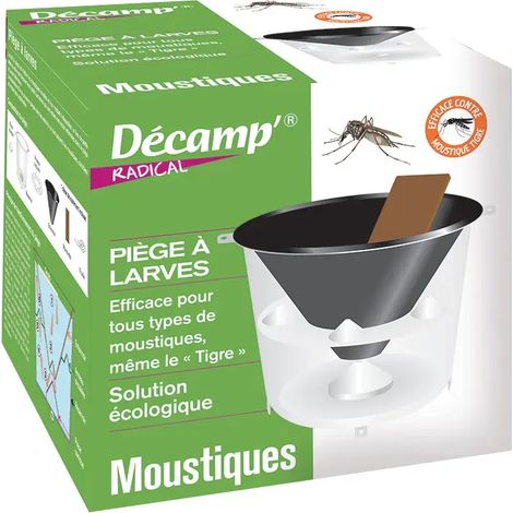 Piège à larves de moustiques réutilisable sans insecticide