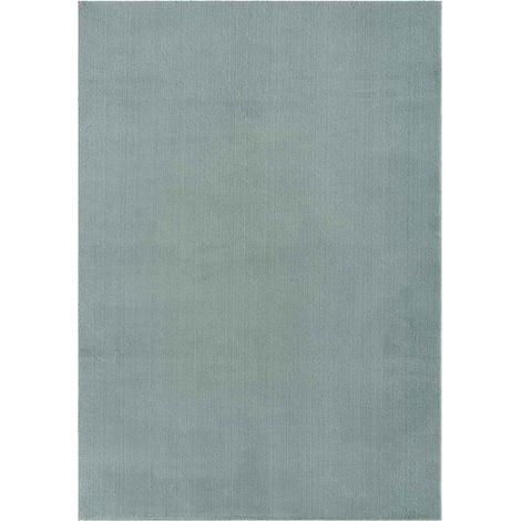 Tapis LYN10 LAVABLE 30°C 200x280 Bleu, tapis shaggy uni à longs poils (1/4)