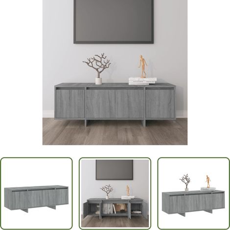 Buffet tv - Meuble TV Sonoma gris 120x30x40,5 cm Bois d'ingénierie (1/5)